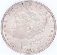 Coin 1901-P Morgan Silver Dollar In Choice