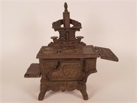 Miniature cast iron Crescent stove sample