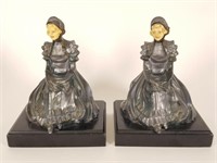 JB Hirsch seated woman bookends