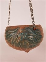 Nelson McCoy pottery hanging planter