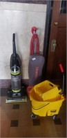 2 Vacuums and Mop Bucket