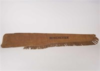 Winchester suede fringed rifle case