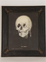 All is Vanity, gothic skull Gilbert print