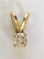 14K Gold & Diamond pendant