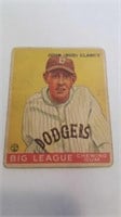 1933John (BUD) Clancy No. 32 Brooklyn Dodgers