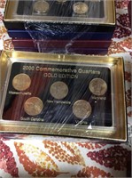 2000 commemorative quarters gold, platinum,