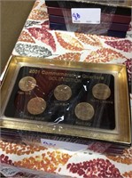 2001 commemorative quarters gold, platinum,