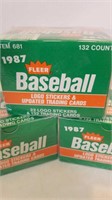 3 boxes of 1987 Fleer Update Baseball Factory