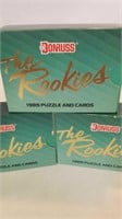 1989 dunross the rookie 56 card Box at 3 boxes
