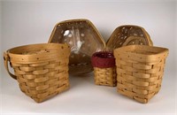 5 Longaberger Baskets
