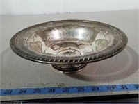 10 in bowl marked  Rogers weighted reinforced