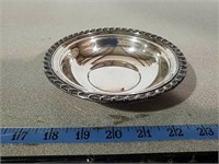 Small 6in bowl marked Gorham  Sterling total