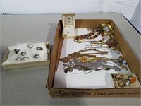 Miscellaneous jewelry and unmarked rings