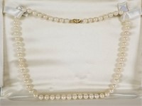 14k gold clasp pearl necklace