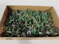 A whole military force  of plastic little green
