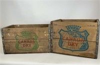 2 Canada Dry Crates w/ metal bands