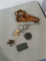 Toy gun and Holster metal Canadian mountie and