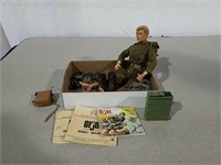 Vintage GI Joe with accessories