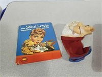 Vintage Jerry Lewis book and Lambchop puppet
