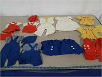 Vintage doll clothes with label Milwaukee WPA
