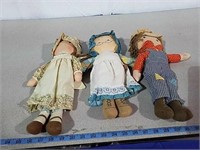 Holly Hobbie and conductor type dolls