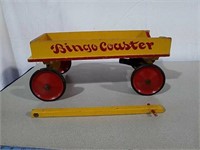 Bingo coaster wood vintage wagon