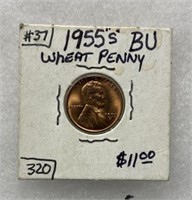 1955-S BU Wheat Penny