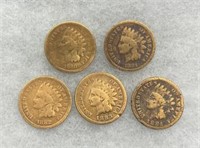 1880-1884 Indian Head Pennies