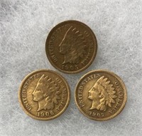 1905-1907 Indian Head Pennies