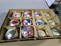 Vintage painted Christmas ornaments