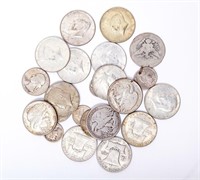 Coin Assorted Silver US Coinage 40% & 90% 6+ Oz.