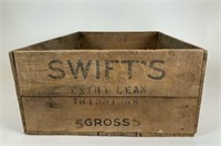 Vintage wooden Swift’s crate