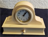 Vintage Dresser Clock Trinket Box w/ Pins