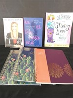 2x novels, 3 monthly planners, a goal notebook