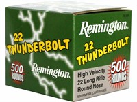 500 Rounds Remington .22LR Thunderbolt