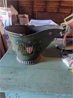 Painted Coal Bucket