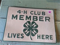 4-H Member Metal Sign