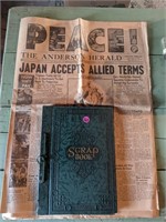 WWII News Paper & Scrap Book