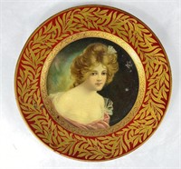 Antique 1907 Meek Company Tin Tray Plate