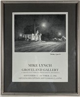 Mike Lynch Groveland Gallery Poster SIGNED 1986