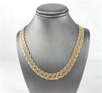 14 K Gold Braided 16" Necklace 25.1 g