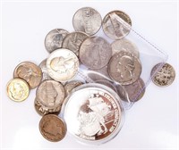 Coin 1 Oz. Silver Round W/ Bonus Silver Coins