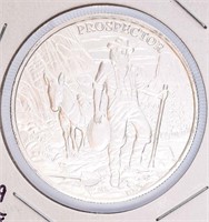Coin 1 Oz. .999 Fine Silver Round - Prospector