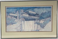 Frank Lloyd Wright Lithograph Falling Water