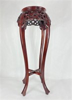 Chinese Rosewood  Marble Top Stand 35" tall