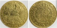 RARE 1786 Spain 4 Gold Escuado