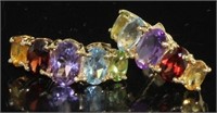 14kt Gold Natural 3.50 ct Gemstone Earrings