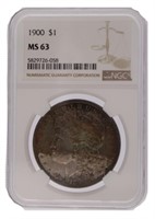 1900 MS63 Morgan Silver Dollar