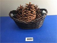 Basket w/3 Large Cones