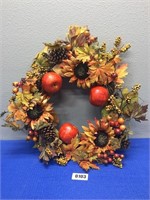 Fall Wreath With Apples